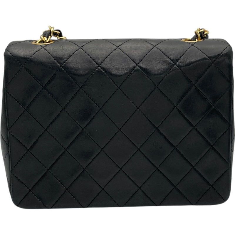 シャネル 1番台 マトラッセ GD金具 ショルダーバッグ■07c10119-6D シャネル CHANEL ミニマトラッセ20 A01163 1番台 ブラック GD金具 ラム