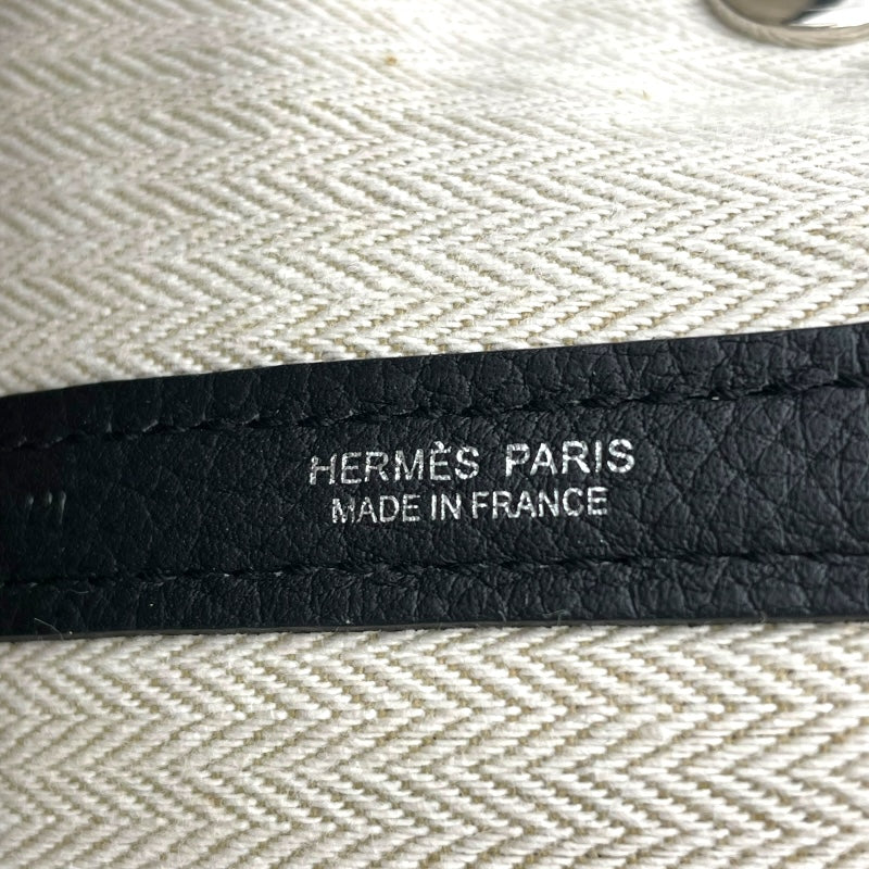 エルメス HERMES ガーデンパーティPM □A刻印 ブラック SV金具