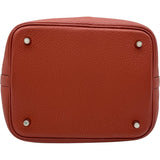 エルメス HERMES ピコタンロックMM □R刻 ブリック SV金具 トリヨン レディース ハンドバッグ