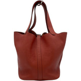 エルメス HERMES ピコタンロックMM □R刻 ブリック SV金具 トリヨン レディース ハンドバッグ