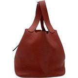 エルメス HERMES ピコタンロックMM □R刻 ブリック SV金具 トリヨン レディース ハンドバッグ