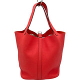 エルメス HERMES ピコタンロックMM B刻 ローズテキサス SV金具 トリヨン レディース ハンドバッグ