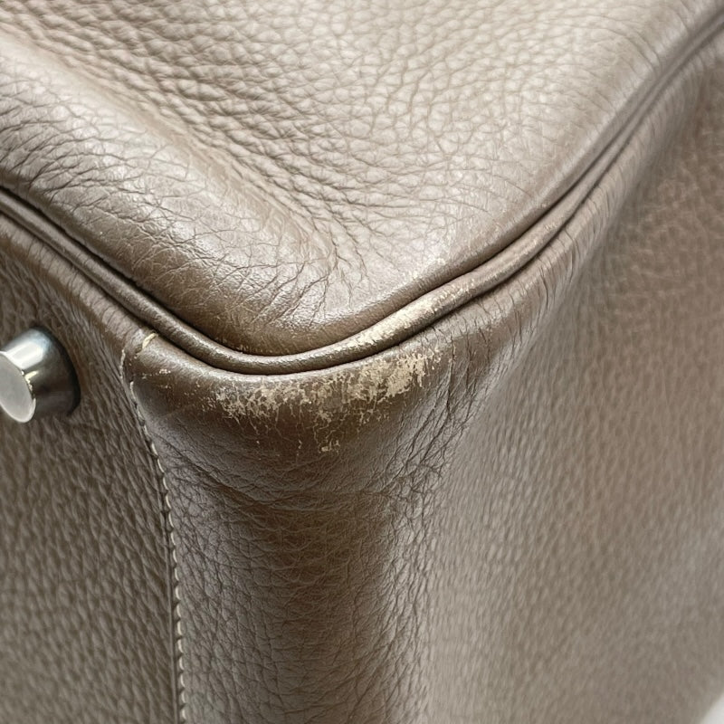 エルメス HERMES リンディ30 ▢M刻 エトゥープ SV金具 トリヨン