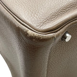 エルメス HERMES リンディ30 ▢M刻 エトゥープ SV金具 トリヨン レディース ハンドバッグ