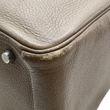 エルメス HERMES リンディ30 ▢M刻 エトゥープ SV金具 トリヨン レディース ハンドバッグ