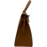 エルメス HERMES ケリー28 外縫い □W刻 ゴールド GD金具 シャモニー レディース ショルダーバッグ