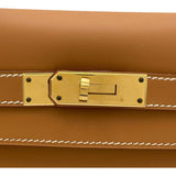 エルメス HERMES ケリー28 外縫い □W刻 ゴールド GD金具 シャモニー レディース ショルダーバッグ