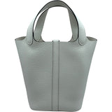 エルメス HERMES ピコタンロックPM W ニューホワイト SV金具 トリヨン レディース ハンドバッグ