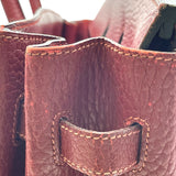 エルメス HERMES バーキン35 〇W刻 ルージュアッシュ GD金具 フィヨルド レディース ハンドバッグ