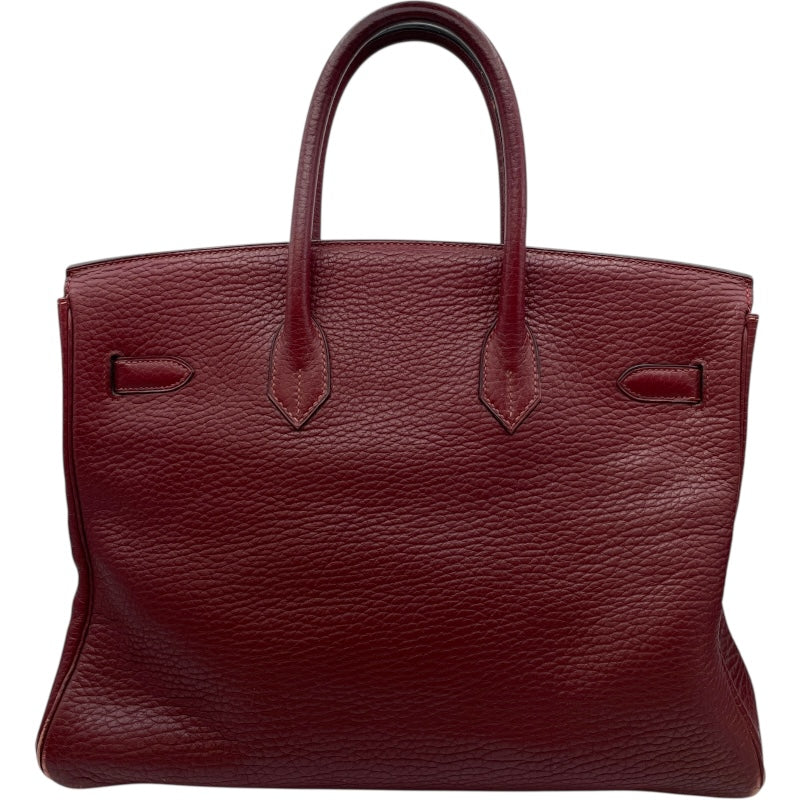 エルメス HERMES バーキン35 〇W刻 ルージュアッシュ GD金具 フィヨルド レディース ハンドバッグ