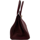 エルメス HERMES バーキン35 〇W刻 ルージュアッシュ GD金具 フィヨルド レディース ハンドバッグ