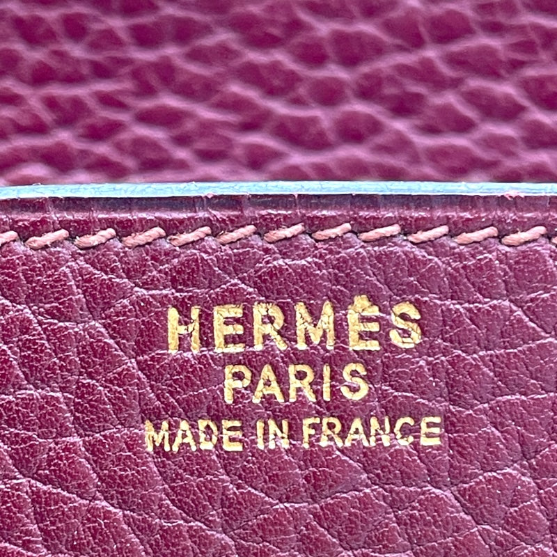 エルメス HERMES バーキン35 〇W刻 ルージュアッシュ GD金具 フィヨルド レディース ハンドバッグ