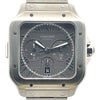 カルティエ Cartier サントス ドゥ カルティエ クロノグラフ XL WSSA0078 グレー SS 自動巻き メンズ 腕時計