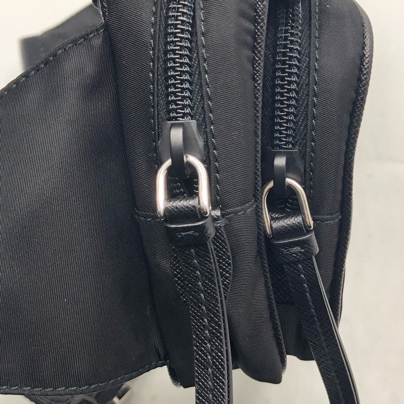 プラダ PRADA ナイロンベルトバッグ 1BL009 ブラック ナイロン メンズ