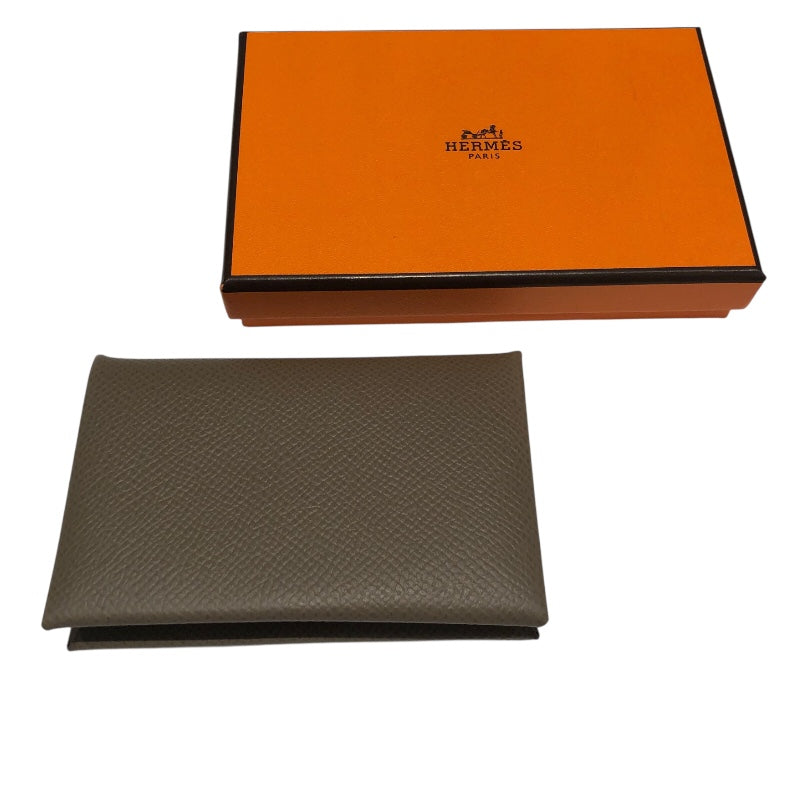 エルメス HERMES カードケース カルヴィ エトゥープ 新品未使用