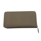 エルメス HERMES アザップロング シルクイン W刻 エトゥープ/SV金具 エプソン ユニセックス 長財布