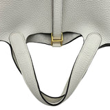 エルメス HERMES ピコタンロックPM K刻印 ニューホワイト ゴールド金具 トリヨン レディース ハンドバッグ
