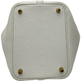 エルメス HERMES ピコタンロックPM K刻印 ニューホワイト ゴールド金具 トリヨン レディース ハンドバッグ