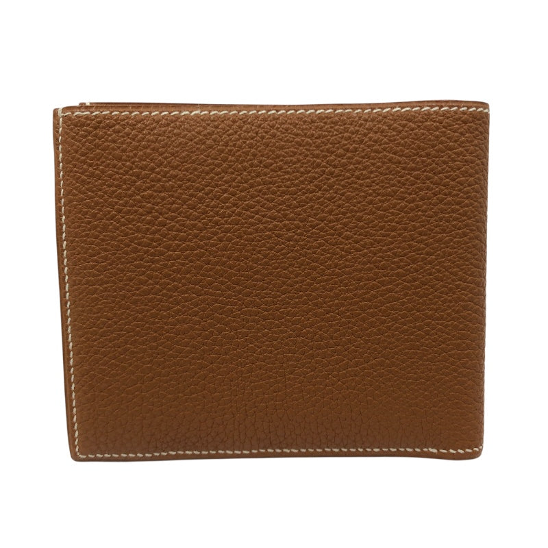 エルメス HERMES MC2 タレス ▢E刻印 ゴールド トゴ メンズ 二つ折り