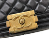 シャネル CHANEL ボーイシャネル25 A67086 ブラック ゴールド金具 ラムスキン レディース ショルダーバッグ