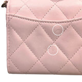 シャネル CHANEL マトラッセパールチェーンウォレット AP2583 ピンク ラム/GD レディース ショルダーバッグ