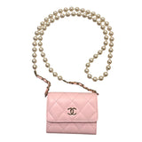 シャネル CHANEL マトラッセパールチェーンウォレット AP2583 ピンク ラム/GD レディース ショルダーバッグ
