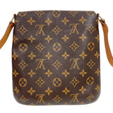 ルイ・ヴィトン LOUIS VUITTON ミュゼット・サルサショート M51387 ブラウン　ゴールド金具 モノグラム レディース ショルダーバッグ