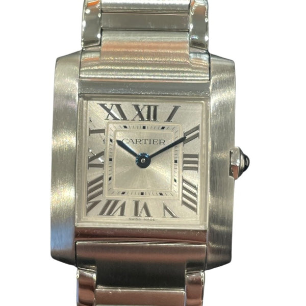 カルティエ Cartier タンクフランセーズ SM WSTA0065 シルバー SS