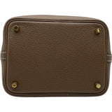 エルメス HERMES ピコタンロックPM U刻 エトゥープ GD金具 トリヨン レディース ハンドバッグ
