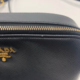 プラダ PRADA サフィアーノポシェット 1NF002 ブラック サフィアーノレザー レディース ショルダーバッグ