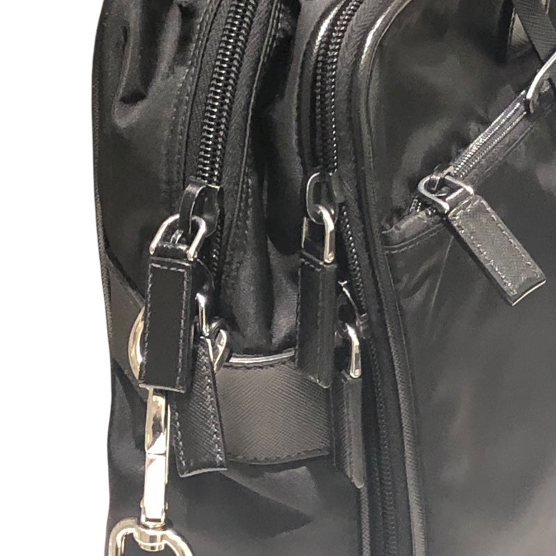 プラダ PRADA ビジネスバッグ 2VE407 ブラック ナイロン・サフィアーノ