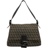 フェンディ FENDI ズッキーノ ショルダーバッグ 8BR001 ブラウン ナイロンジャガード レディース ショルダーバッグ