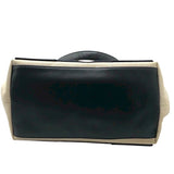 バレンシアガ BALENCIAGA ネイビーカバスS 339933 アイボリー/ブラック キャンバス・レザー レディース ハンドバッグ