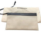 バレンシアガ BALENCIAGA ネイビーカバスS 339933 アイボリー/ブラック キャンバス・レザー レディース ハンドバッグ