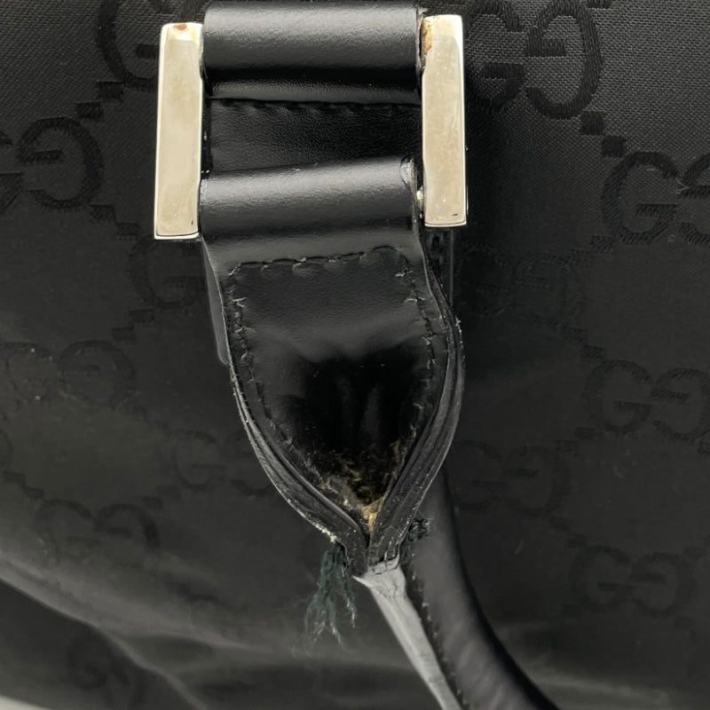 グッチ GUCCI GGナイロンボストンバッグ 196356 ブラック GGナイロン