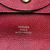 エルメス HERMES バスティア Y刻 ルージュヴィフ エプソン ユニセックス コインケース