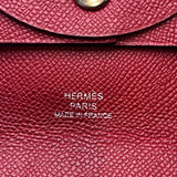 エルメス HERMES バスティア Y刻 ルージュヴィフ エプソン ユニセックス コインケース