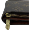 ルイ・ヴィトン LOUIS VUITTON コンパクトジップウォレット M61667 ブラウン モノグラムキャンバス レディース 二つ折り財布