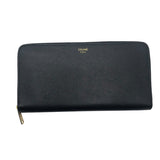 セリーヌ CELINE ラージ ジップウォレット 10B553 ブラック/GD金具 グレインレザー ユニセックス 長財布