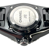 シャネル CHANEL J12 ブラックラッカー 33MM H5701 ブラック セラミック クオーツ レディース 腕時計