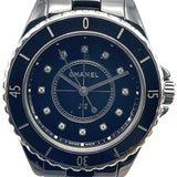 シャネル CHANEL J12 ブラックラッカー 33MM H5701 ブラック セラミック クオーツ レディース 腕時計