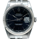 ロレックス ROLEX デイトジャスト 16234 ブラック WG/SS 自動巻き メンズ 腕時計