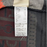 エルメス HERMES BRIDESdeGALAツイルレーヌカーディガン 3H2818DH オレンジ ブラック シルク メンズ カーディガン