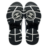 シャネル CHANEL ココマークロゴファブリックスニーカー G45585 ブルー ファブリック レディース スニーカー