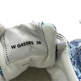 シャネル CHANEL ココマークロゴファブリックスニーカー G45585 ブルー ファブリック レディース スニーカー