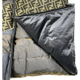 フェンディ FENDI FFロゴリバーシブルダウンジャケット FAA659 グレー ポリエステル メンズ ダウンジャケット