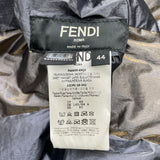 フェンディ FENDI FFロゴリバーシブルダウンジャケット FAA659 グレー ポリエステル メンズ ダウンジャケット
