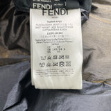 フェンディ FENDI FFロゴリバーシブルダウンジャケット FAA659 グレー ポリエステル メンズ ダウンジャケット