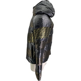 フェンディ FENDI FFロゴリバーシブルダウンジャケット FAA659 グレー ポリエステル メンズ ダウンジャケット