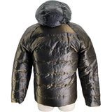 フェンディ FENDI FFロゴリバーシブルダウンジャケット FAA659 グレー ポリエステル メンズ ダウンジャケット